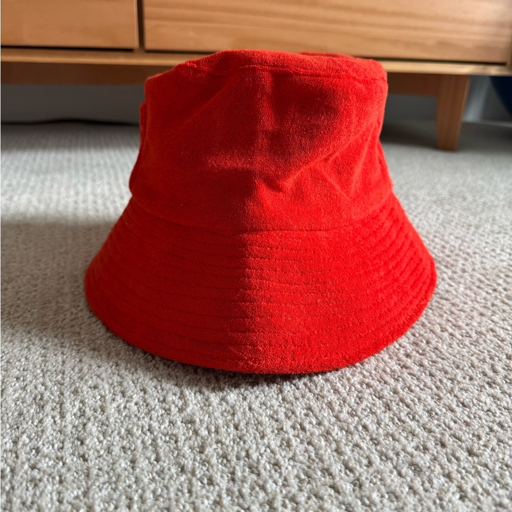 Lack Of Color Fiery Red Bucket Hat
